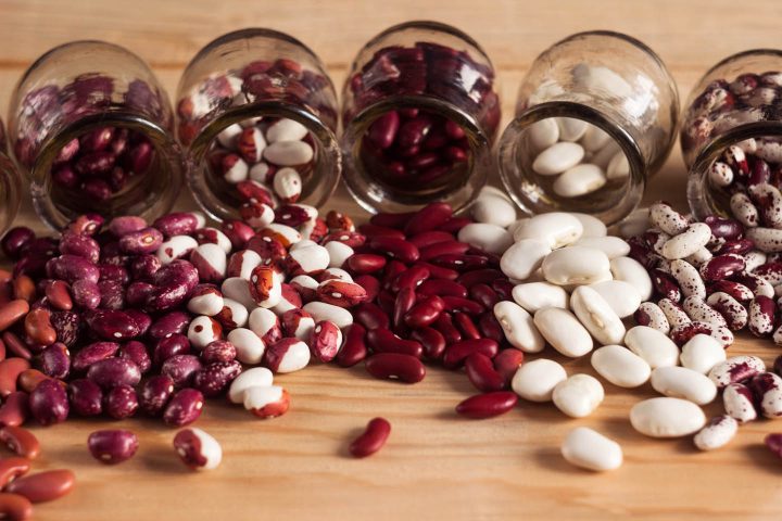 Beans of various colors and varieties