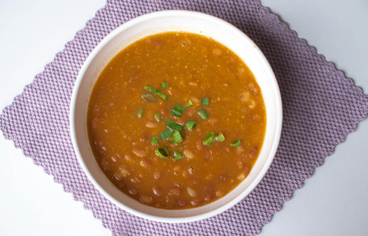 A well cooked bean soup