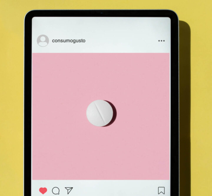 Um remédio para depressão postado no Instagram