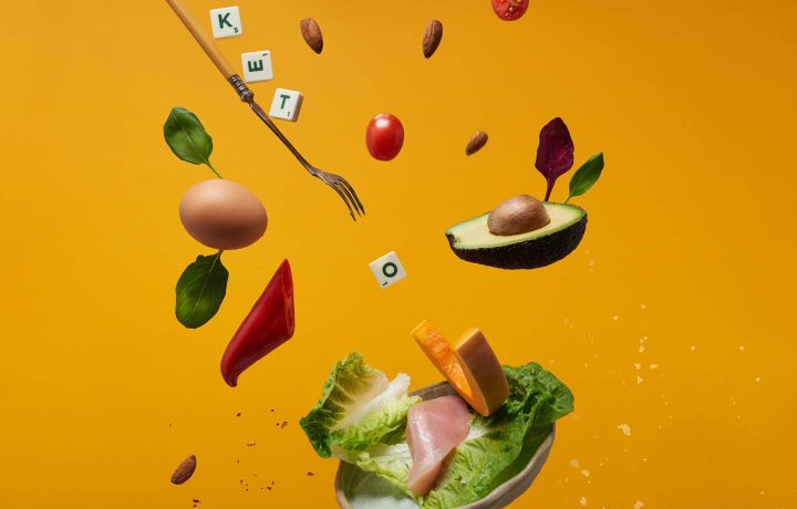 Itens de alimentação cetogênica
