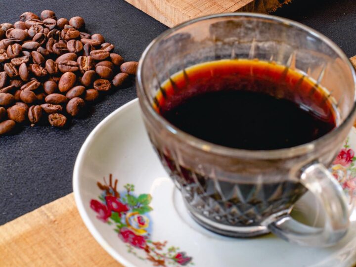 Uma xícara de café
