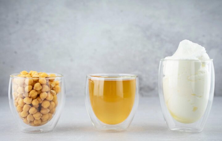 Aquafaba de grão-de-bico