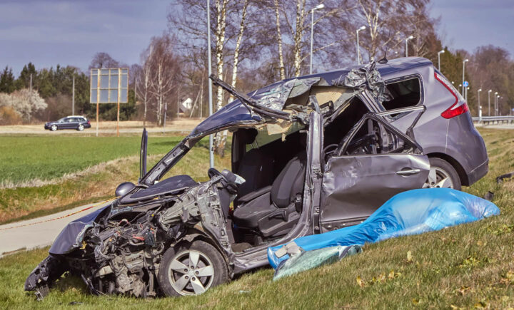Um acidente de carro fatal